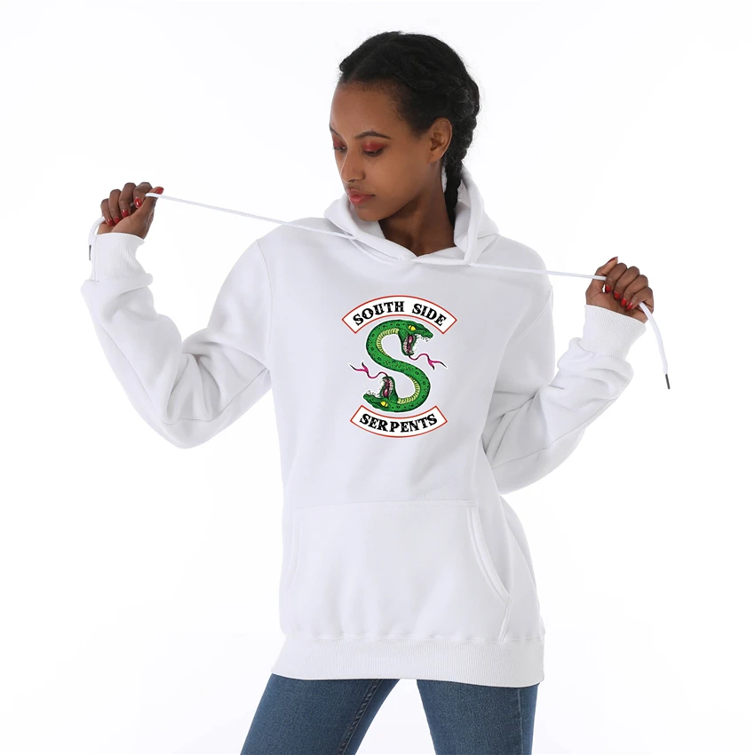 

2020 Spring Autumn Women Hoodies Riverdale SERPENTS Fashion Printed Harajuku Hoodies Female Hooded Sweatshirts Women Pullovers