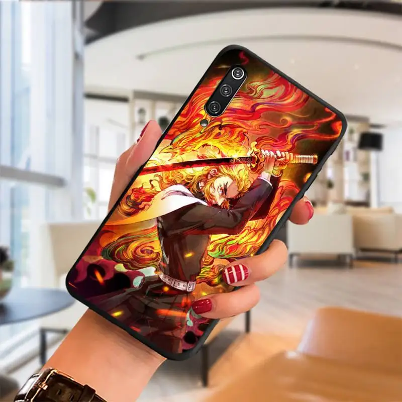 

Anime Rengoku Kyojuro Demon Slayer Phone Case For Redmi note 4 9 6a 4x 7 5 8t 9 plus pro Cover Fundas Coque