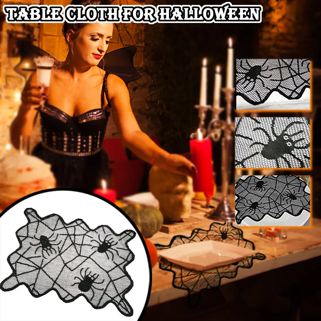 1 шт. кружевная Вязаная скатерть в виде паутины|Скатерти| |