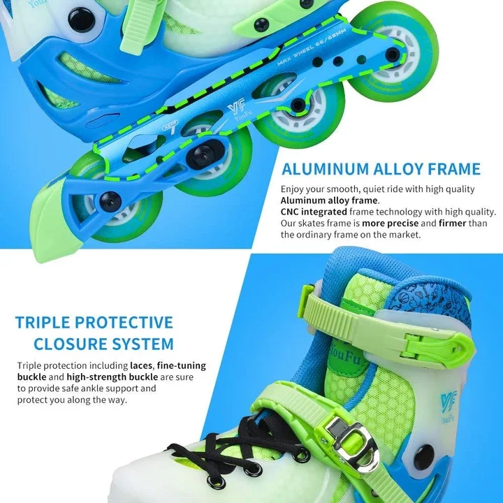 YF YOUFU ролик для роликовых коньков обувь катания на коньках осветляющие колеса