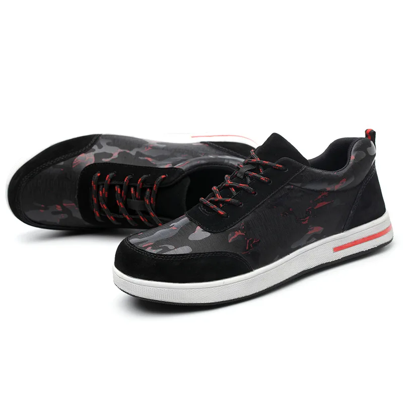 Мужская безопасная обувь AQ80 с металлическим носком неразрушимая рабочая Ryder