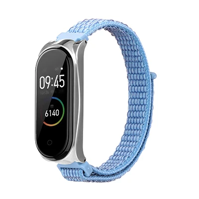 Mi band 4 ремешок нейлоновый холст ремешок для Xiao mi band 4 Смарт часы браслет аксессуары для mi Band 4 mi 4 Pulseira - Цвет: Color 6