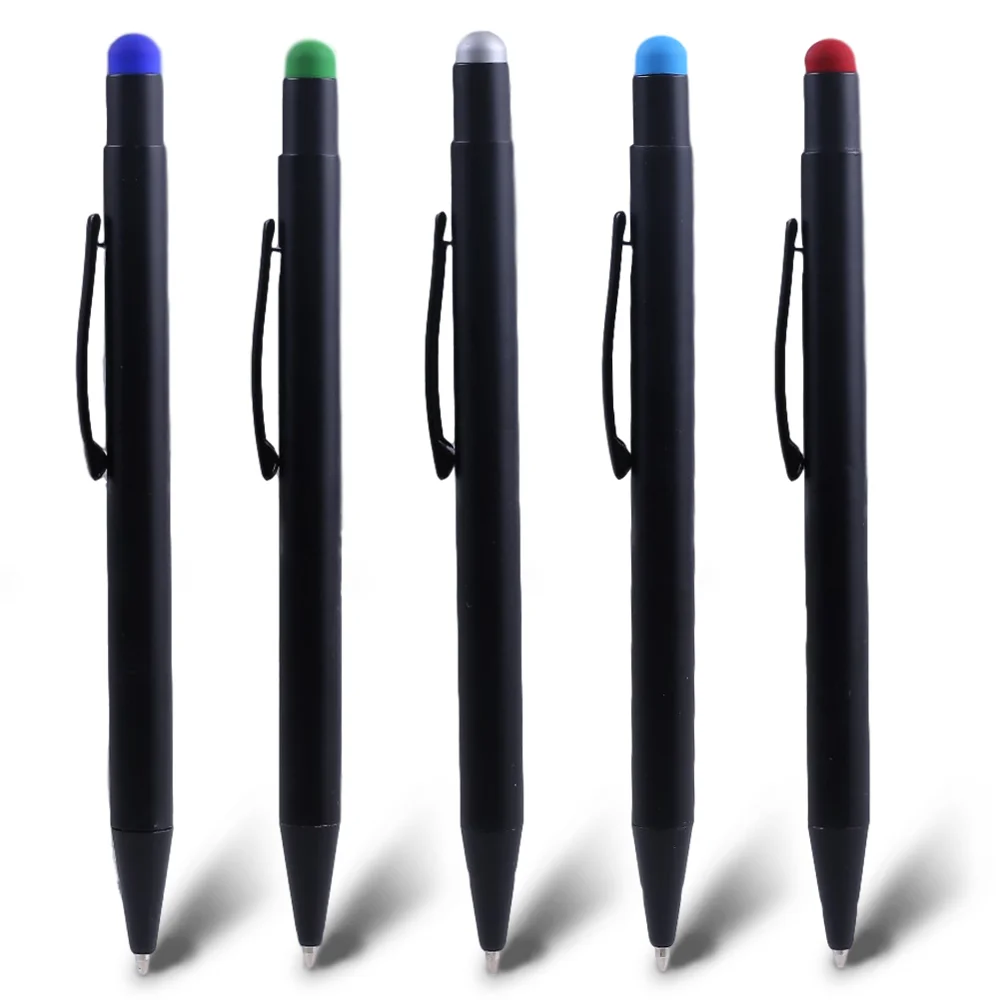 

Cool Ballpoint Pen Roller Ball Point Touch Screen Stylus School Office Supply Accessory Rollerball Ballpen Stationery Black Blue
