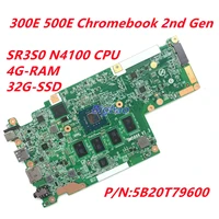 for lenovo 300e 500e chromebook 2nd gen motherboard with sr3s0 n4100 cpu 4g ram 32g ssd bm5866_v1 3 fru 5b20t79600