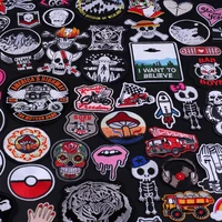 zotoone iron on punk skull motorcycle patches on clothes i want to believe letters patch badge embroidery tactical patches diy