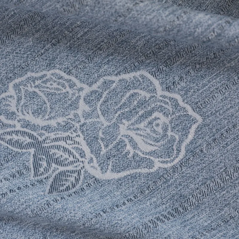 

Nordic Solid Color Rose Jacquard Modern Simplicity Curtains for Living Dining Room Bedroom.