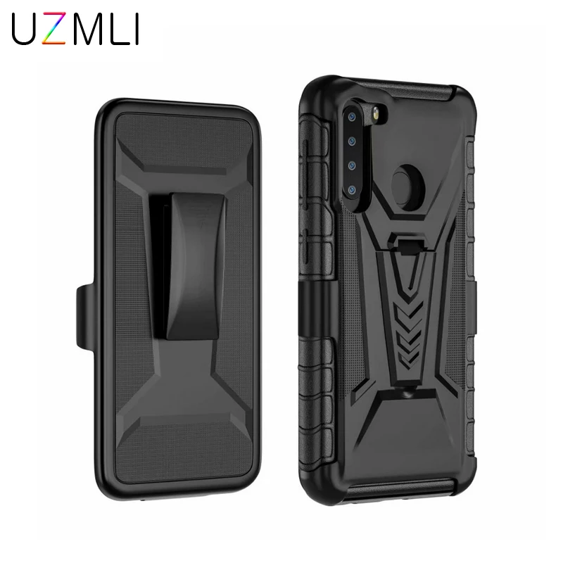 For Galaxy A21S A91 A81 A71 A41 A31 A21 A11 A01 A90 A70 A50 A40 A30 Future Armor Impact Hybrid Hard Case Cover With Belt Clip