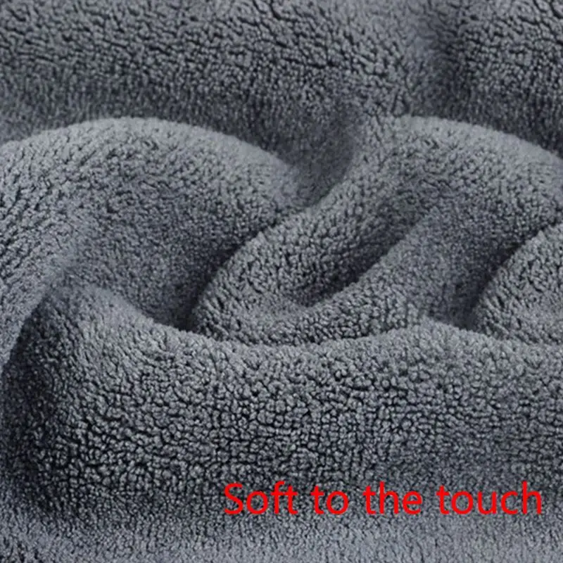 

1pc Plush Microfiber Drying Strong Thick Polyester Fiber Car Cleaning Cloth