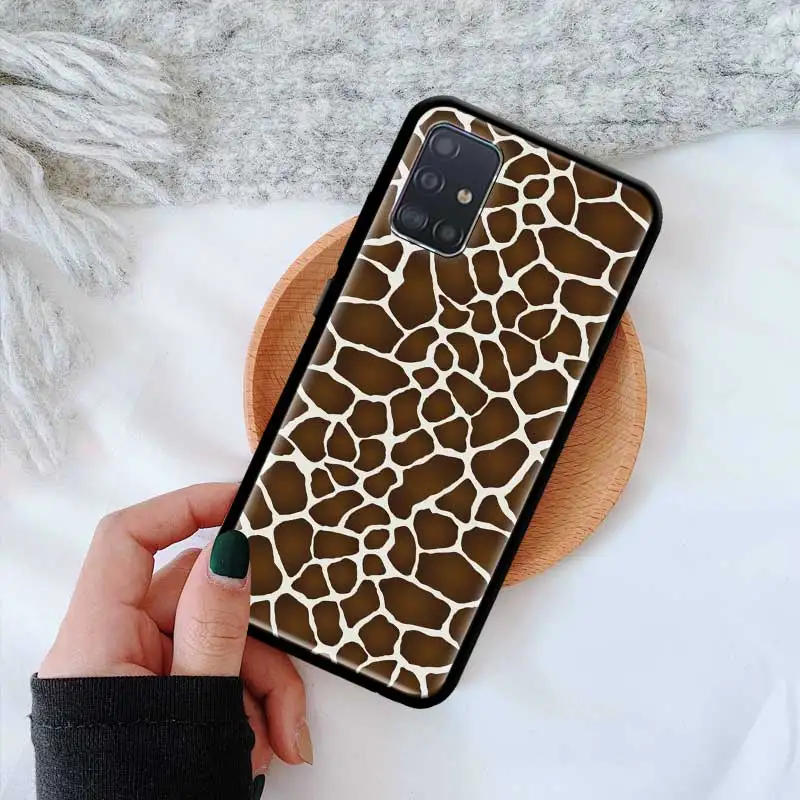

Spotted Zebra Stripes Case For Samsung Galaxy A51 A71 M51 A91 A72 M31s A41 A31 A21s M21 A7 A9 2018 Capa Shell Phone Cover Bag