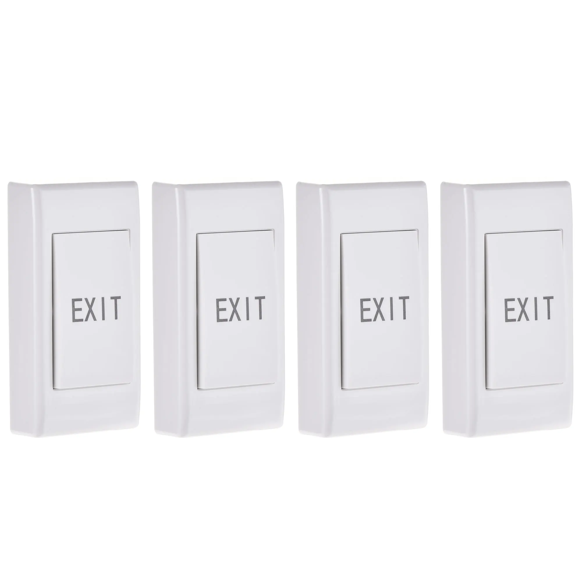 

Uxcell Push to Exit Button Release Switch PC Panel 86mm x 43mm DC 12V 3A White 4 Pcs