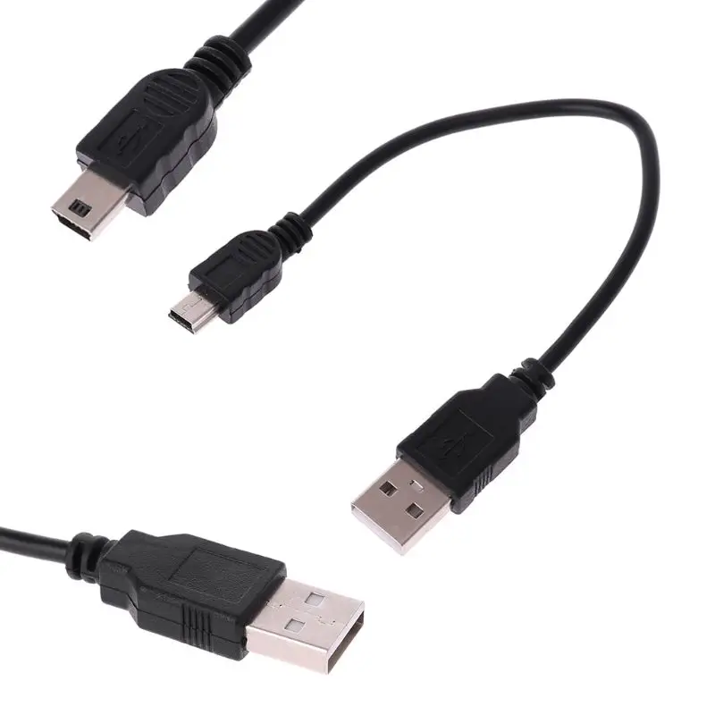

10Pcs/lot Short USB 2.0 A Male to Mini 5 Pin B Data Charging Cable Cord Adapter