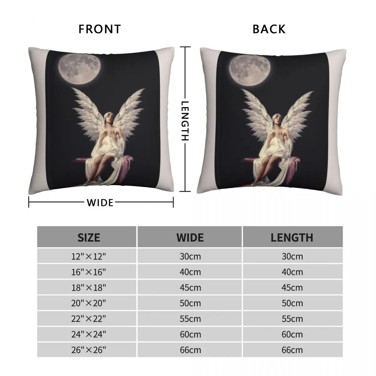 Квадратная подушка с ангелом чехол для подушки удобная Полиэстеровая дома
