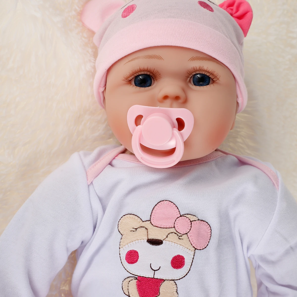 

55CM Boneca Bebe Reborn Baby Doll Newborn Lifelike Real Silicone soft High Quality Handmade Art Doll Realistic Baby Doll Chupeta