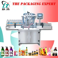 automatic liquid filling machine water juice shampoo filler automatical auto filler heads with conveyor plc control send by sea