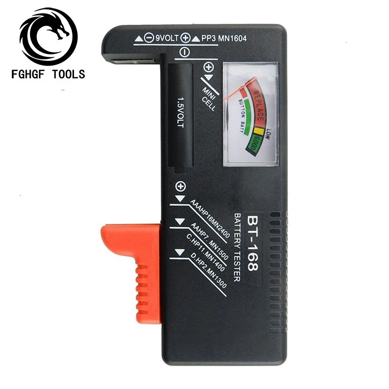BT 168 портативный универсальный цифровой тестер емкости батареи Вольт проверки