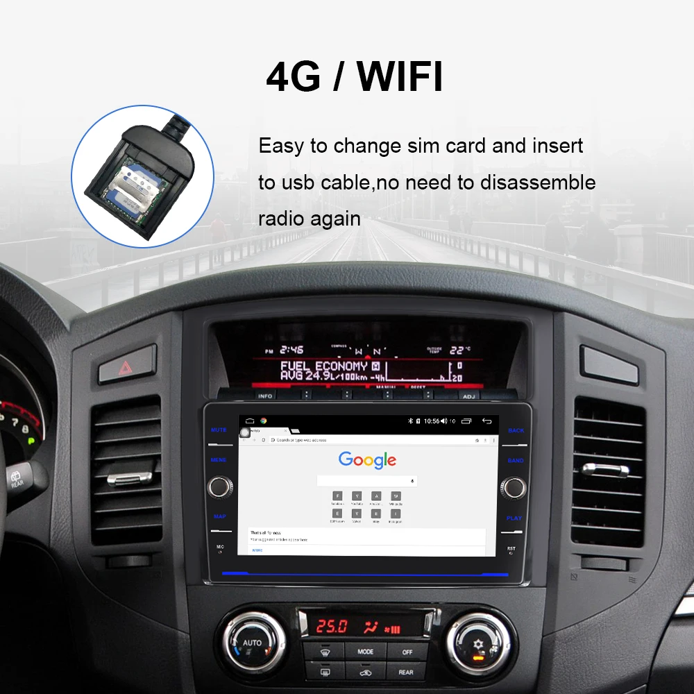 EBILAEN автомобильный DVD радио плеер для Mitsubishi PAJERO 4 мультимедиа 2din Android 8,1 радио gps навигация V90 V97 камера заднего вида