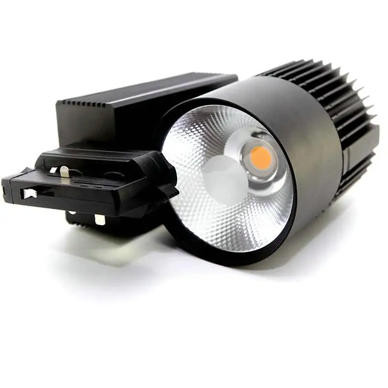 Black/White Shell 4wire 40W LED Track Lights 60 Angle Warm/Cool White Ceiling Spot AC85V-265V | Лампы и освещение
