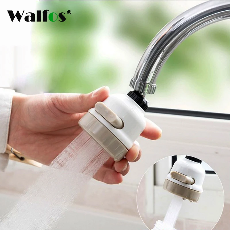 Walfos подвижные Кухня кран головка универсальная 360 градусов Поворотный экономии