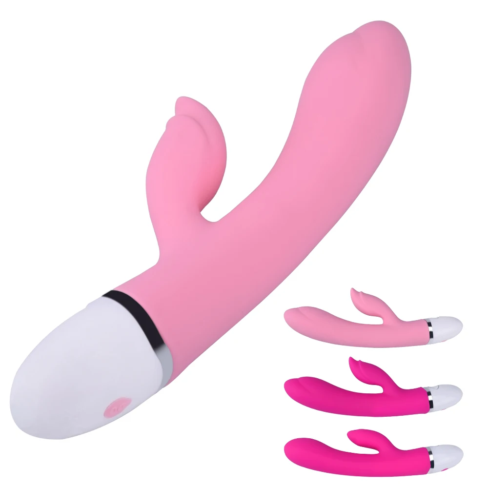 Фаллоимитатор для точки G вибратор Кролик клитор двойной массажер Силиконовая