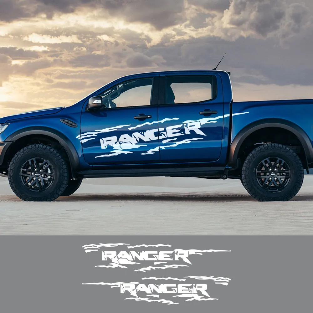 2 шт. для пикапа Ford Ranger Raptor Переводные картинки внедорожника Стайлинг автомобиля