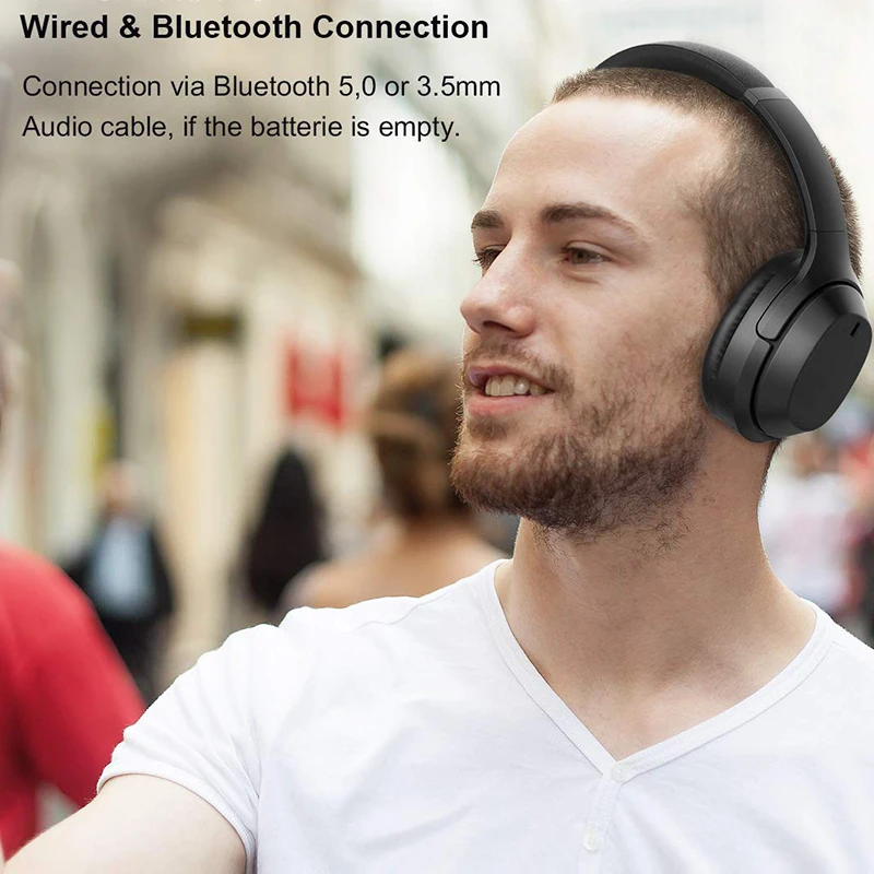Беспроводные Bluetooth наушники E98 с активным шумоподавлением 30 часов работы