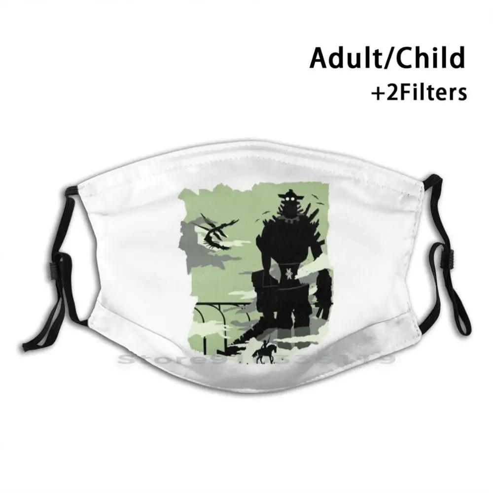 Забавная моющаяся маска для лица с силуэтами цветков взрослых и детей фильтром