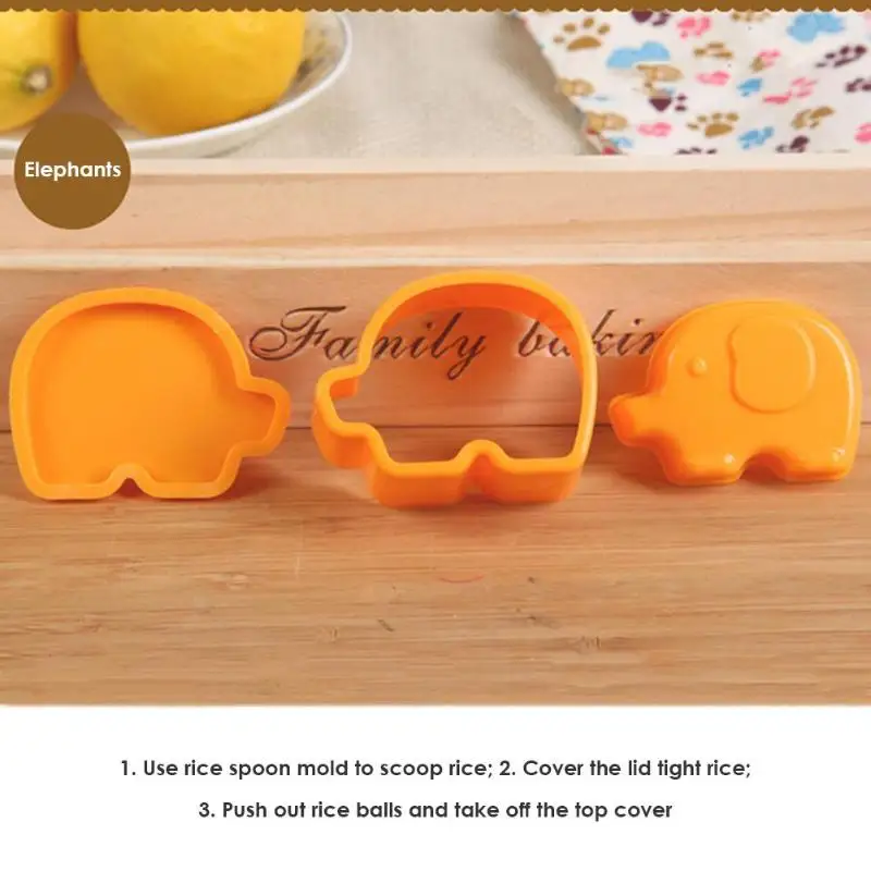 3 шт. суши форма для рисовых шариков ребенок личность интересный увеличение