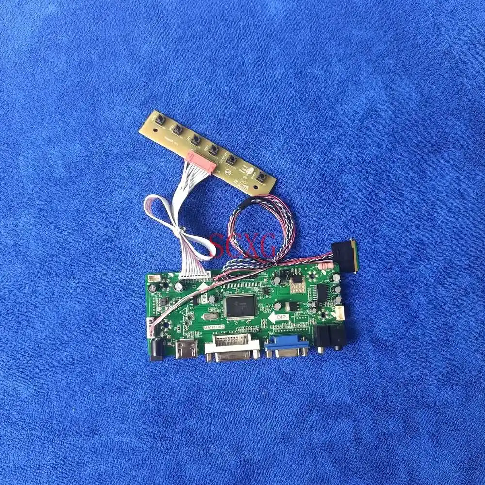 

DVI VGA HDMI-compatible Kit M.NT68676 40 Pin LVDS LCD screen controller board Fit B101AW02/B101AW03/B101AW06 60Hz WLED 1024*600