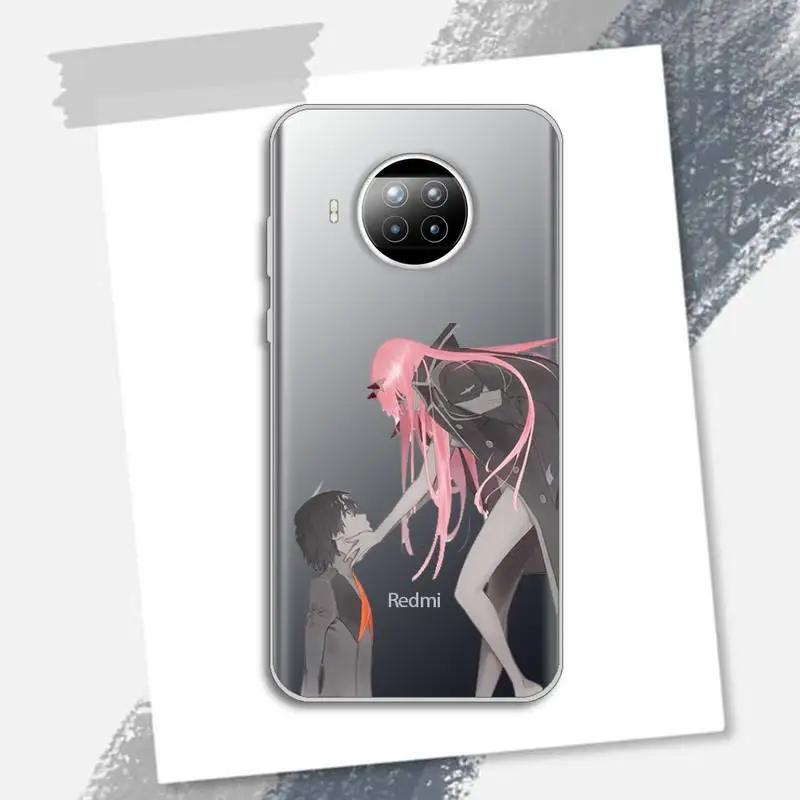 

DARLING in the FRANXX Phone Case Transparent for Xiaomi Redmi note 10 t 8 9 pro lite 11 high quality Anti-fall capa