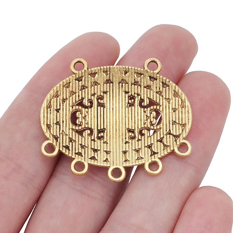 ZXZ 5 шт. Античное золото этнический Племенной богемный соединитель в стиле бохо