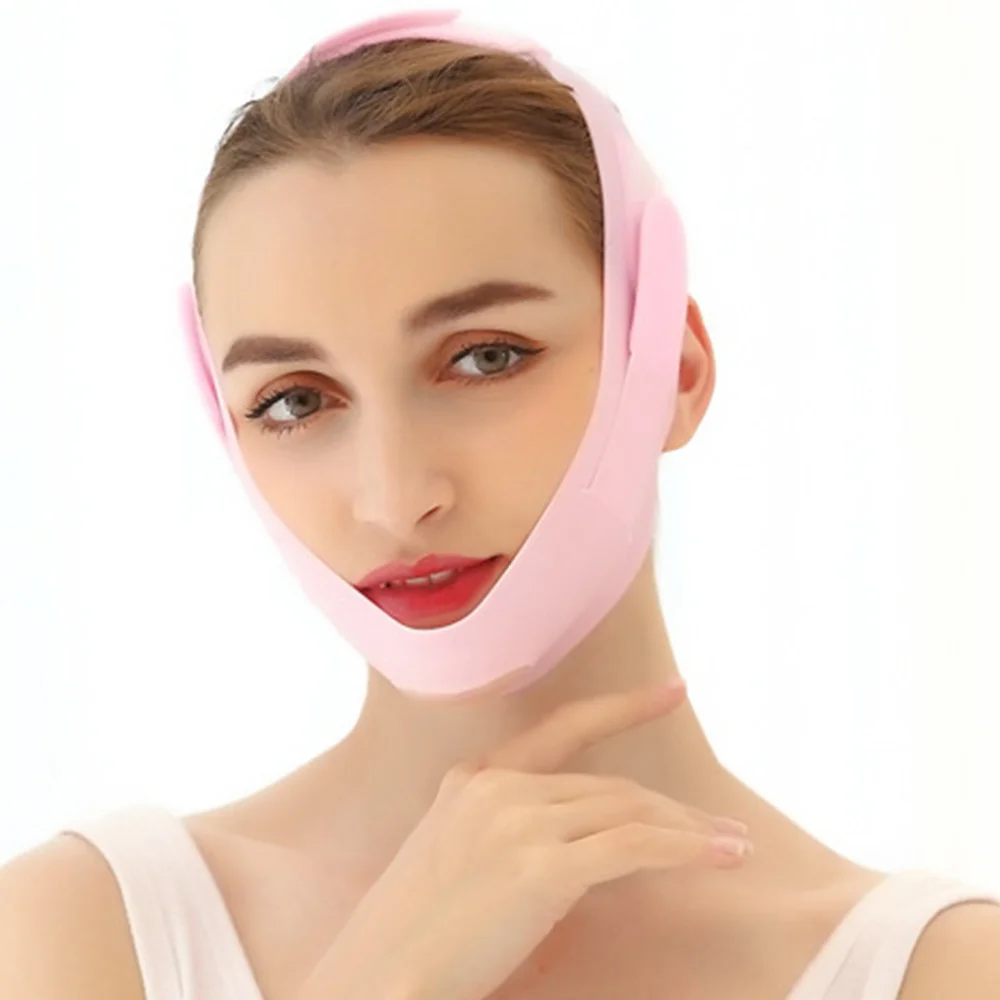 Силиконовый пояс для похудения лица уменьшение двойного подбородка защита от