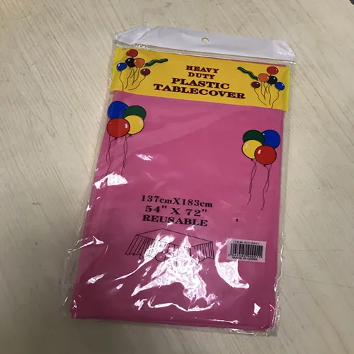 Deep pink Экологически чистые одноразовые пластиковые вечерние скатерти для свадьбы, набор столовых приборов LY005 - Цвет: Deep pink