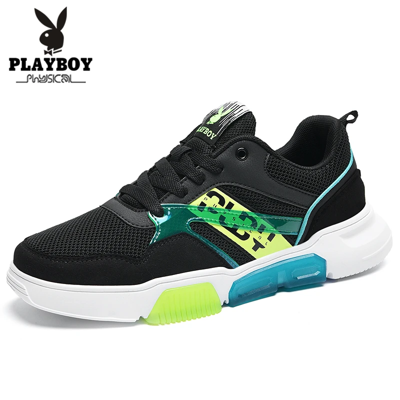 

PLAYBOY 2019 New Men Sneakers Casual Shoes Breathable Tenis Masculino Adulto High Top Man Trainers Zapatos Hombre Sapatos