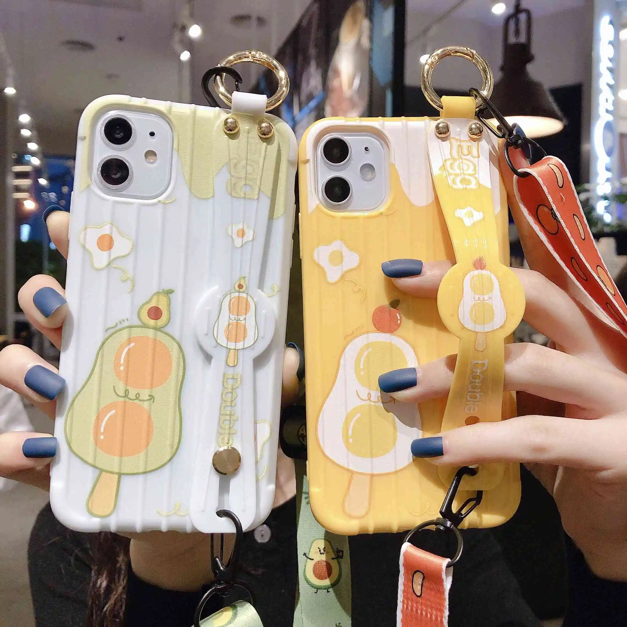 2020 Cases For Huawei Honor V20 10i 20 lite P Smart Plus Y7 Pro Y9 2019 Cute Cartoon Trunk Phone Cover Crossbody Strap Wristband | Мобильные