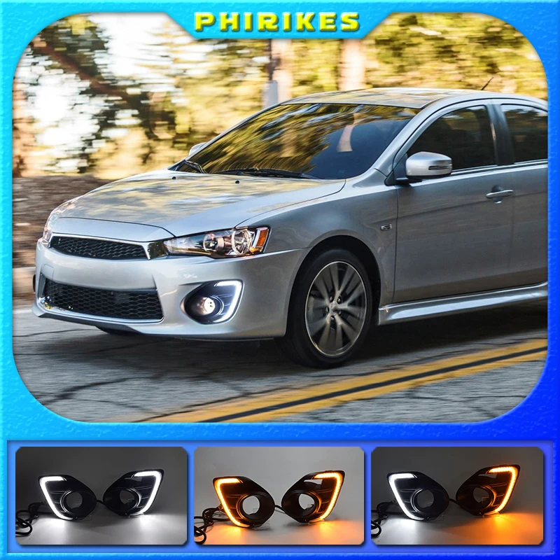 1 пара противотуманных фар для Mitsubishi Lancer 2016 2017 2018 2019 12 В светодиодные дневные