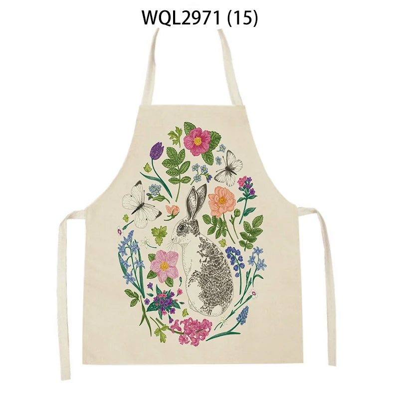 Cartoon Animal Apron Sleeveless Cotton and Linen Children's Custom Men Women Cleaning Tools Household Bibs Chef | Дом и сад