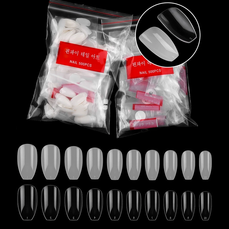 

Набор накладных ногтей для маникюра, 500 шт.