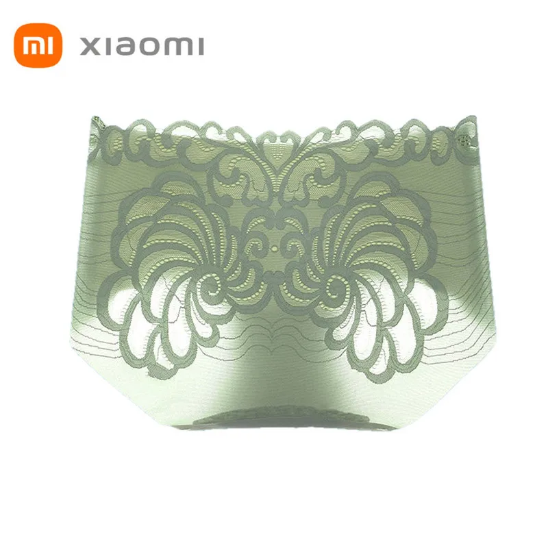 

Xiaomi 3pcs/lot Women Ice Silk Brief Women Breathable Underpants Antibacterial Panties For Woman Hollow Sexy Underwear Lingerie
