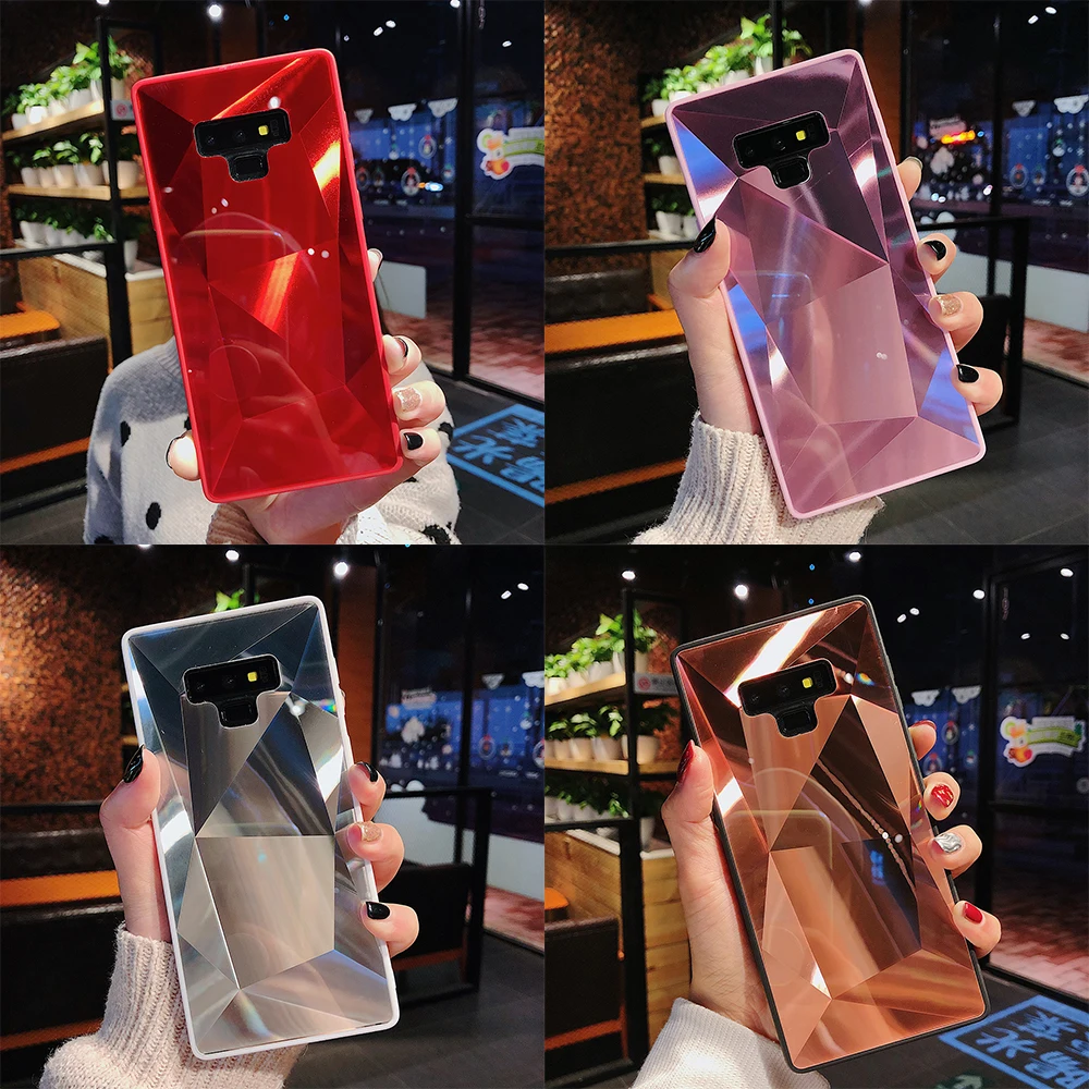 

3D Mirror Diamond Case For Samsung Galaxy A70 A50 A30 A20 A10 S10e S10 S9 S8 J4 J6 Plus J8 2018 A9 A6 A7 2018 Note9 Soft Cover