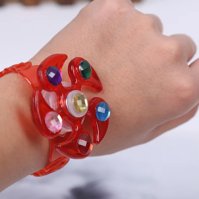 1 шт. детский светящийся браслет на запястье ручной вращающийся мягкий