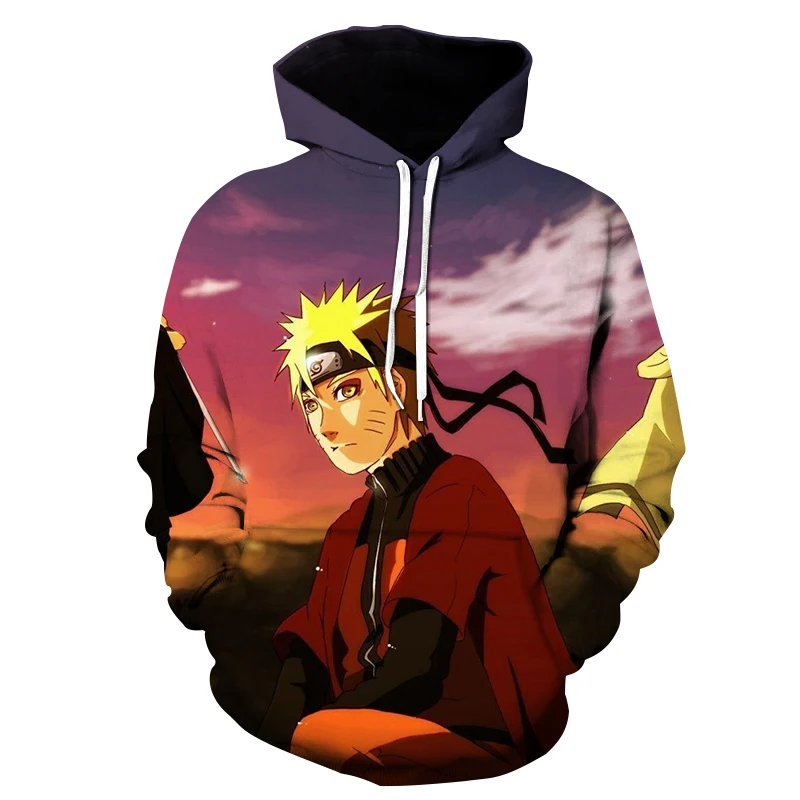 

3D Naruto Hoodies Men women Sweatshirt Fashion Sasuke Hooded Autumn Kakashi 3D Cartoon Casual Harajuku Hip Hop Boy Pullovers