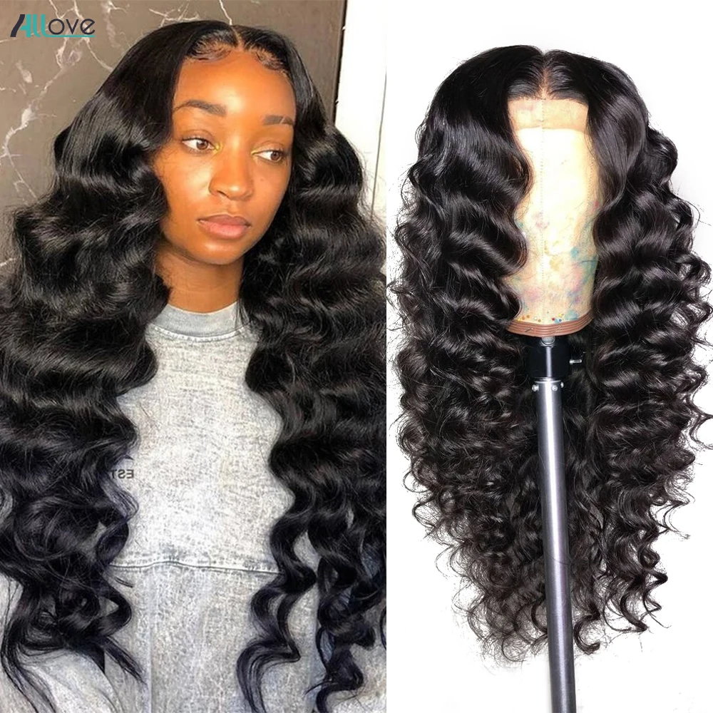 

13x6 Lace Front Wig Loose Deep Wave Transparent Lace Frontal Wig Human Hair Brazilian 4x4 Lace Closure Wigs For Black Women
