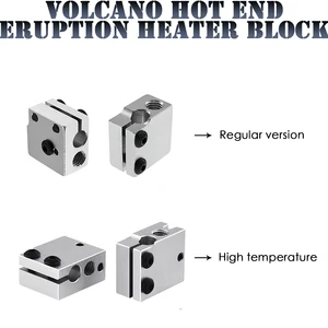Нагревательный блок Volcano hot end erверция 1,75 3 мм нить V5 V6 экструдер J-head алюминиевый нагревательный блок для Sidewinder X1