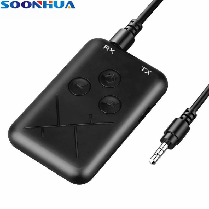 SOONHUA Bluetooth V4.2 приемник передатчик поддержка A2DP AVRCP MP3 WAV WMA APE FLAC низкая задержка