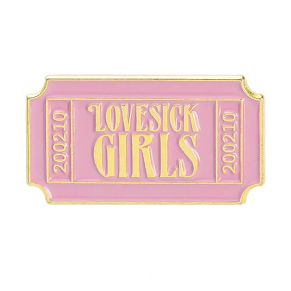 

Hot Sale Popular Brooch Pin Stamp Shape All Match Collection Letters Lightweight Lapel Pin Clothes Decor Jewelry Accessories