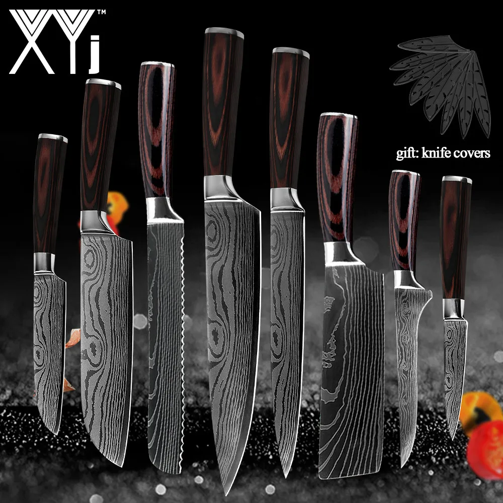 Набор кухонных ножей из нержавеющей стали для скрепления рыбы фруктов утилиты