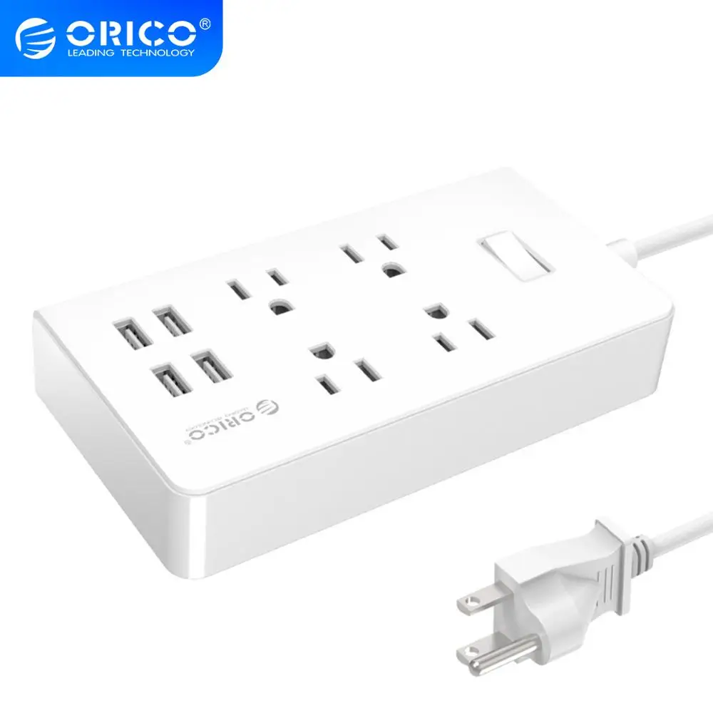 ORICO нам большие USB Мощность полосы 1 5 м удлинитель розетка 2 переменного тока 4