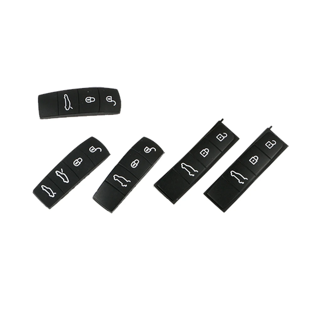 key shell 3 Button Remote Key Fob Case Rubber Pad for porsche 9YA Cayenne 971 Panamera replacement rubber button car remote | Автомобили и