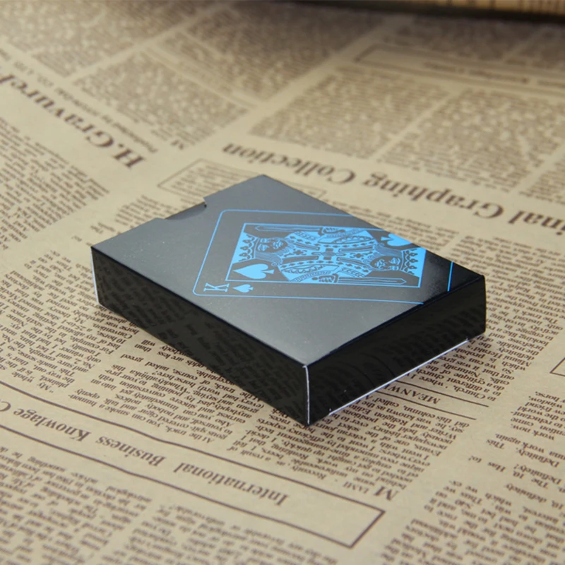 55 шт./палубный водонепроницаемый пластиковый набор игральных карт из ПВХ чистый