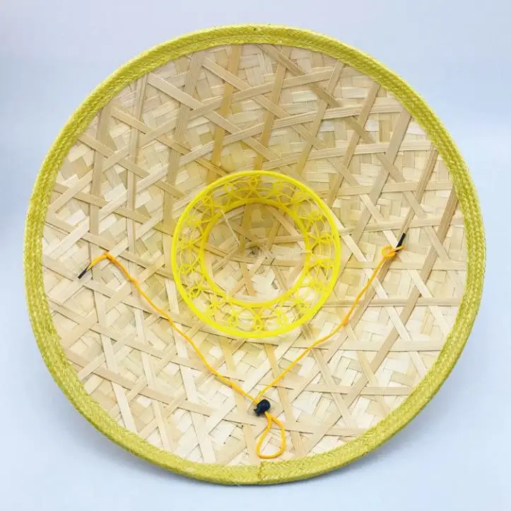 Соломенная шляпа ручной работы реквизит для танцев коническая от солнца в